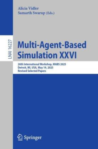 Kniha Multi-Agent-Based Simulation XXVI Alicia Vidler
