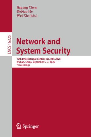 Kniha Network and System Security Jiageng Chen