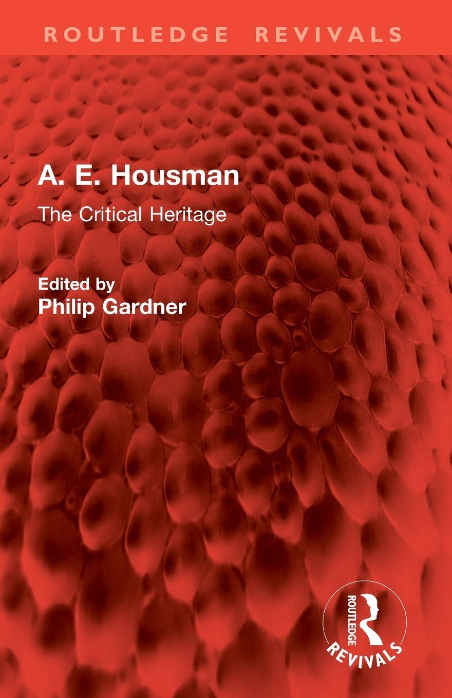 Kniha A. E. Housman Philip Gardner