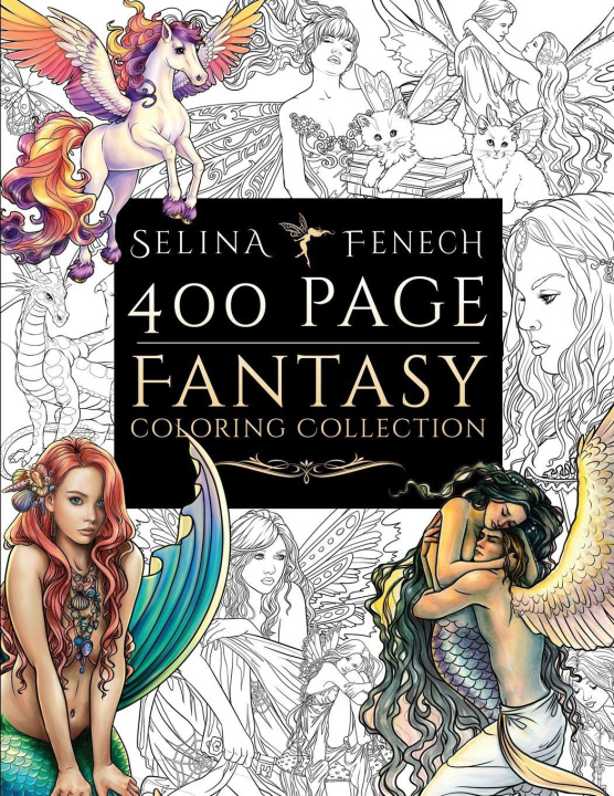 Książka 400 Page Fantasy Coloring Collection Selina Fenech