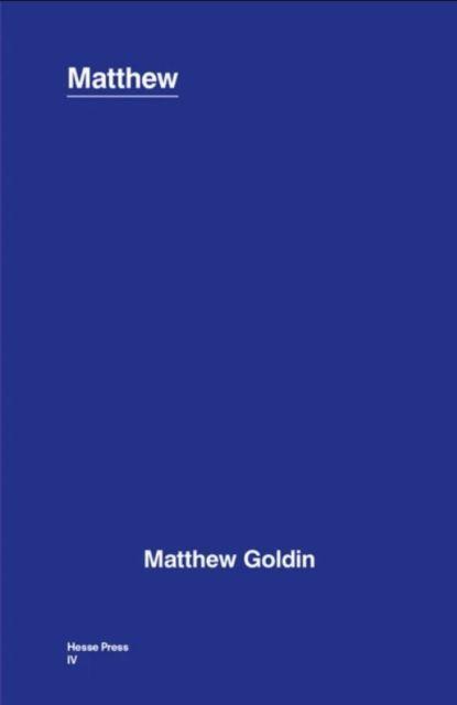Kniha Matthew Matthew Goldin