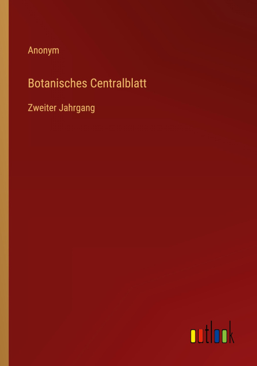 Kniha Botanisches Centralblatt 