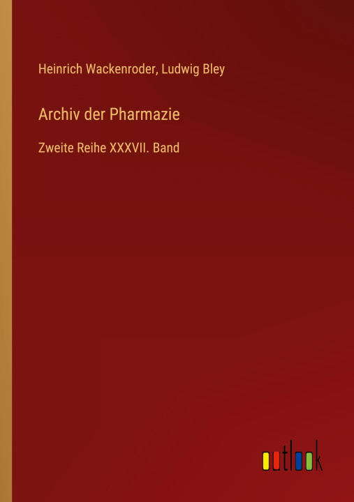 Boek Archiv der Pharmazie Ludwig Bley