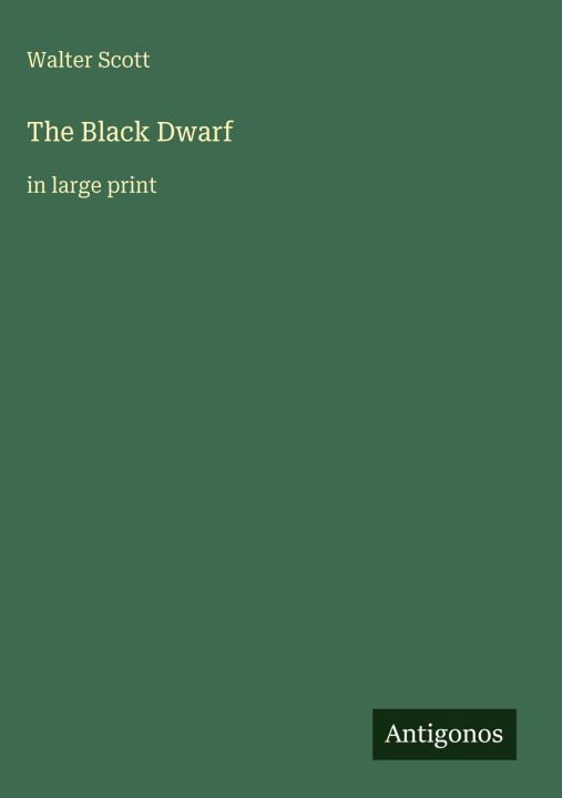 Kniha The Black Dwarf 
