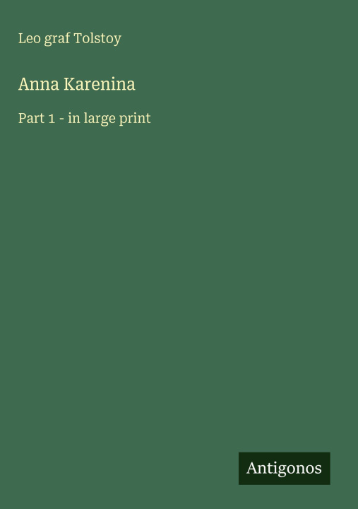 Kniha Anna Karenina 