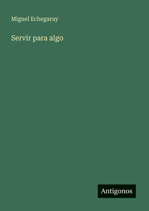 Buch Servir para algo Miguel Echegaray