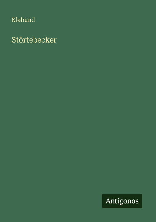Kniha Störtebecker Klabund