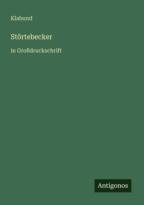 Kniha Störtebecker Klabund