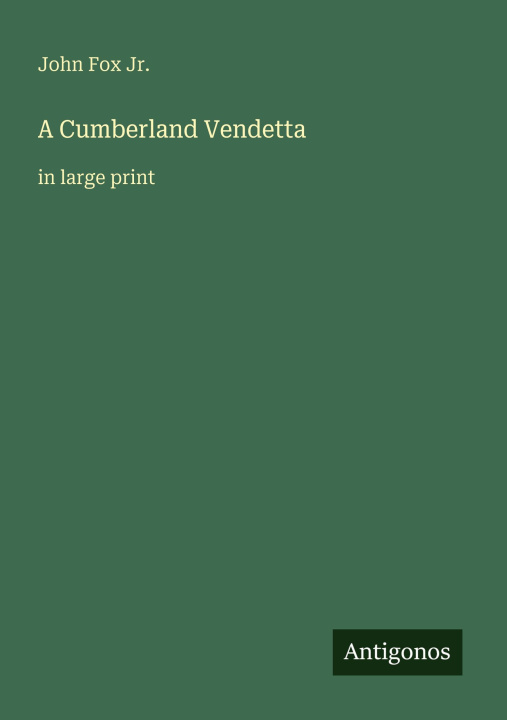 Kniha A Cumberland Vendetta 
