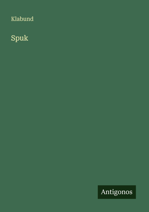 Kniha Spuk Klabund