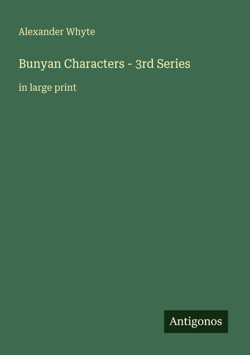 Kniha Bunyan Characters - 3rd Series 