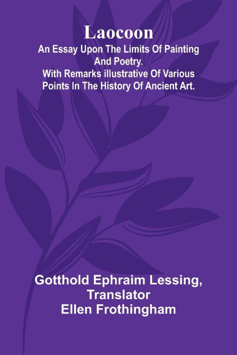 Kniha Laocoon Gotthold Ephraim Lessing