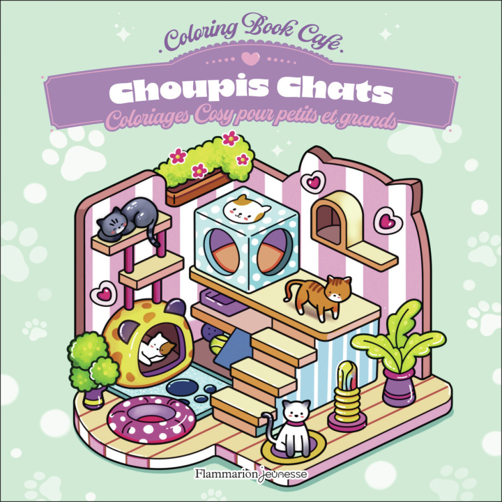 Buch Choupis Chats Coloring Book Café