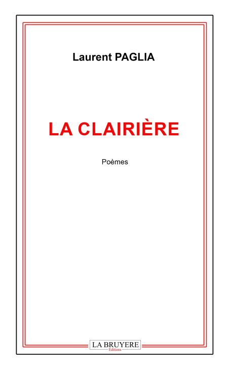 Kniha LA CLAIRIÈRE PAGLIA
