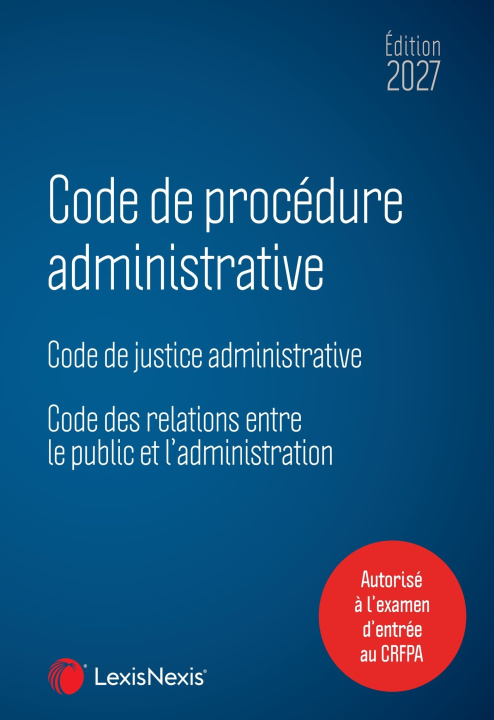 Knjiga Code de procédure administrative 2027 