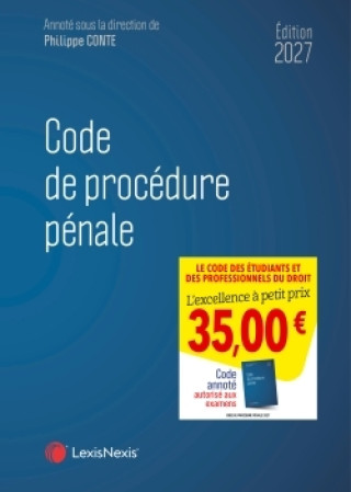 Kniha Code de procédure pénale 2027 Professeur Philippe Conte (sous dir.)