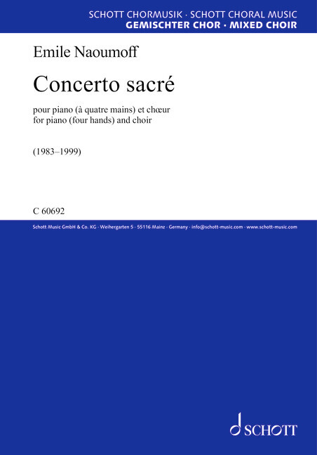 Tiskovina Concerto sacré 