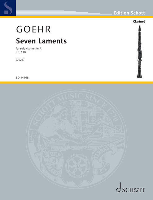 Tiskovina Seven Laments Alexander Goehr