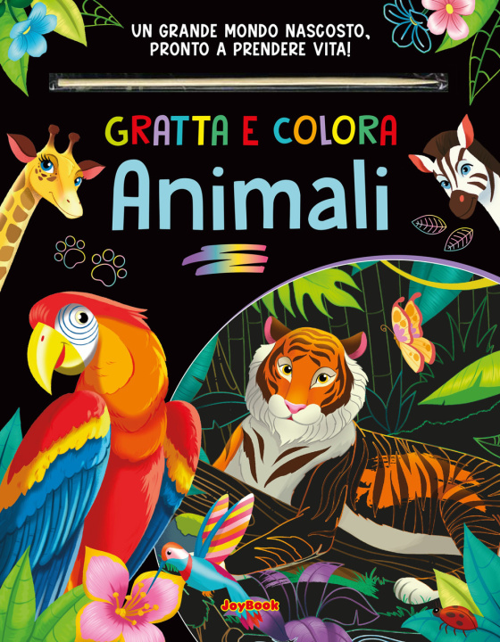 Kniha Animali. Gratta e colora 