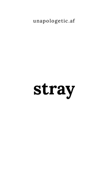 Könyv Stray unapologetic.af