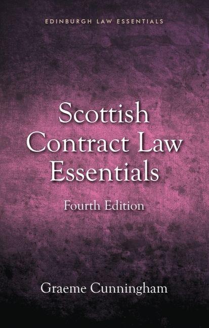 Kniha Scottish Contract Law Essentials Cunningham