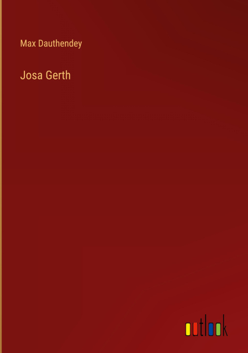 Kniha Josa Gerth Max Dauthendey