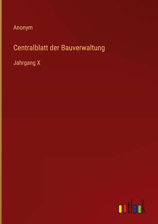Βιβλίο Centralblatt der Bauverwaltung 