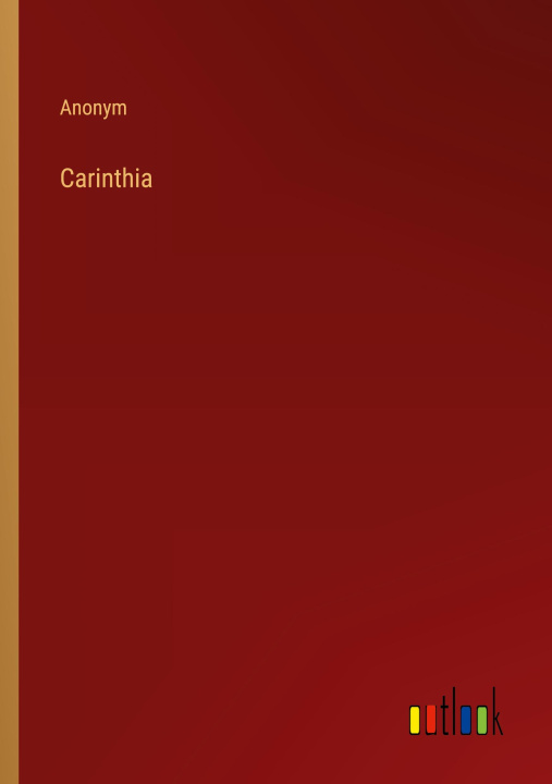 Kniha Carinthia Anonym