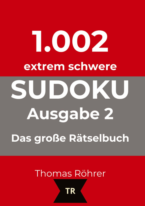Knjiga 1.002er Sudoku extrem schwer Thomas Röhrer