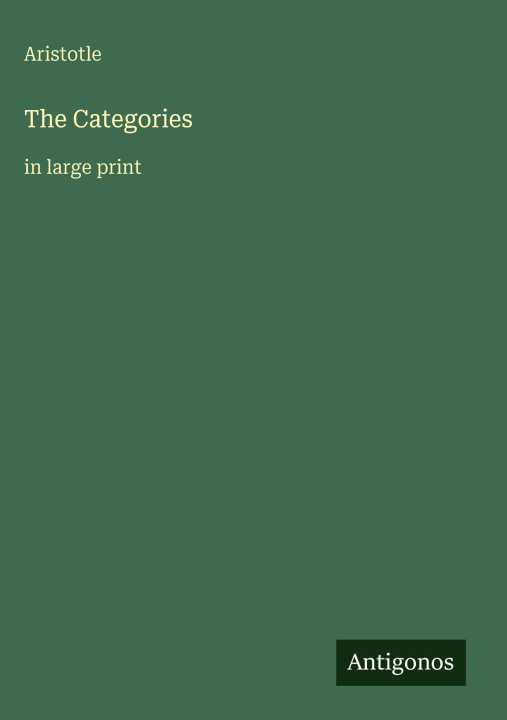 Kniha The Categories 
