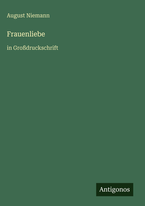 Knjiga Frauenliebe August Niemann
