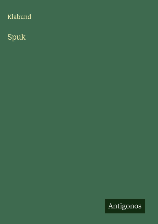 Kniha Spuk Klabund