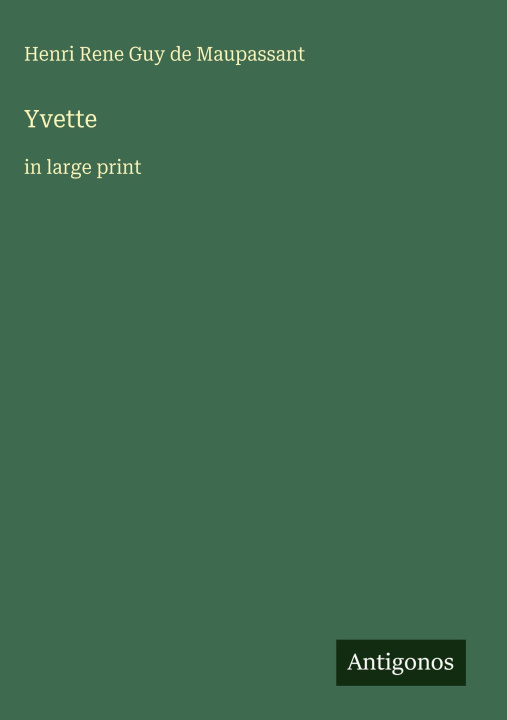 Kniha Yvette 