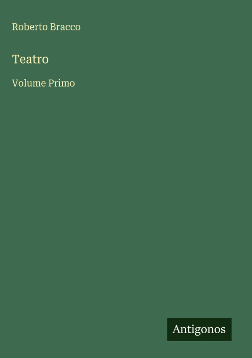 Kniha Teatro Roberto Bracco