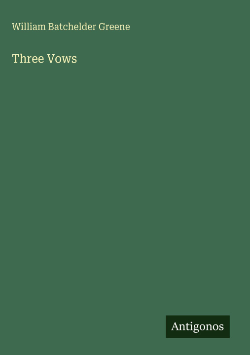 Kniha Three Vows 