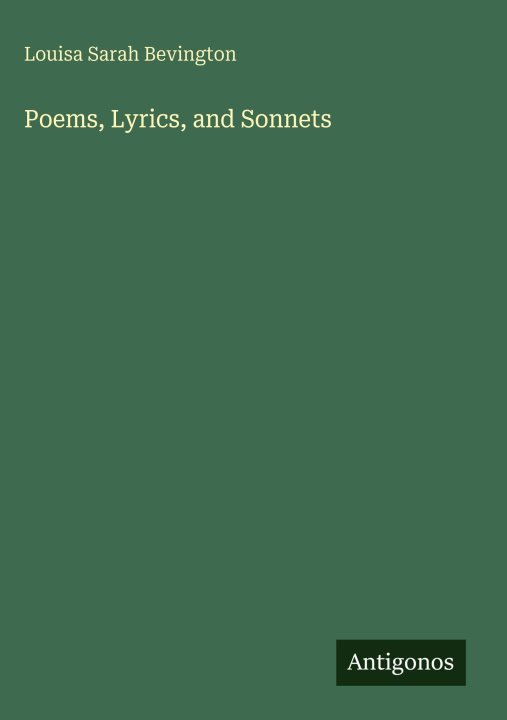 Knjiga Poems, Lyrics, and Sonnets 