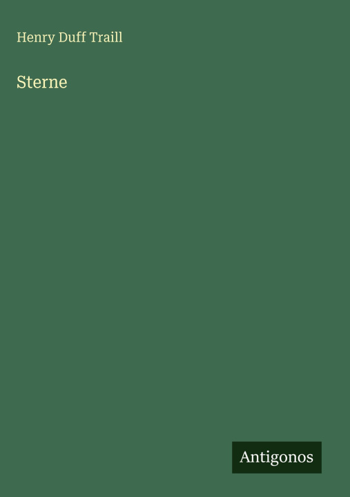 Könyv Sterne Henry Duff Traill