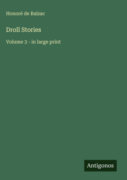 Knjiga Droll Stories 