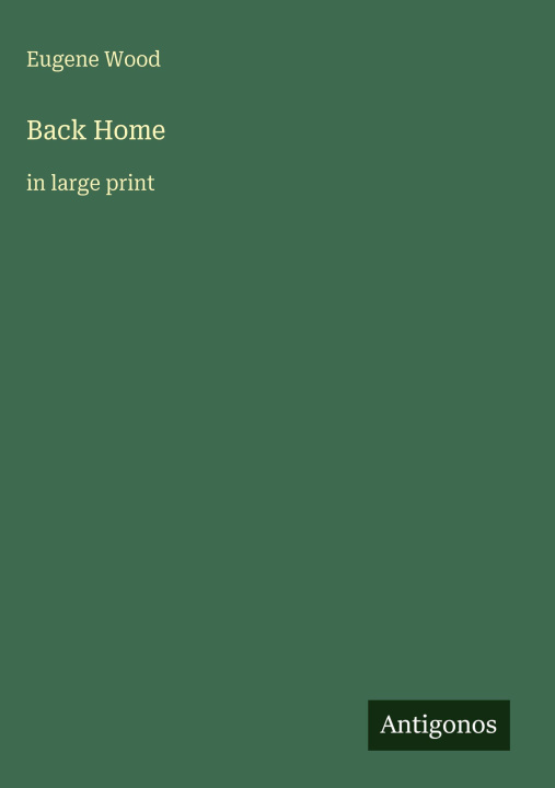 Kniha Back Home 
