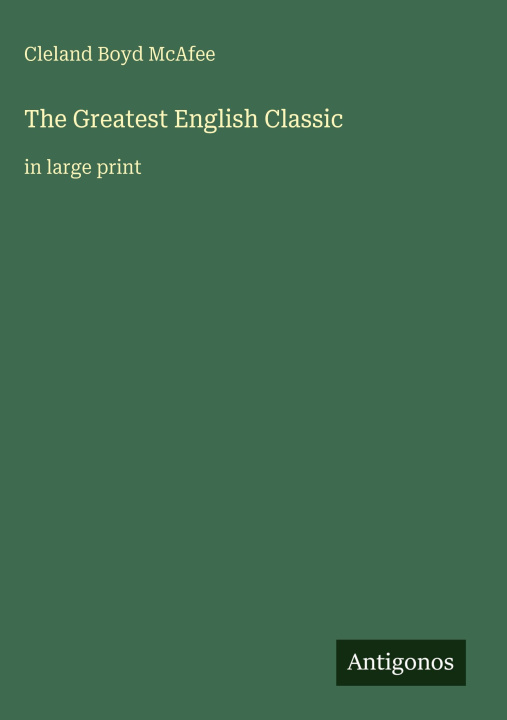 Kniha The Greatest English Classic 