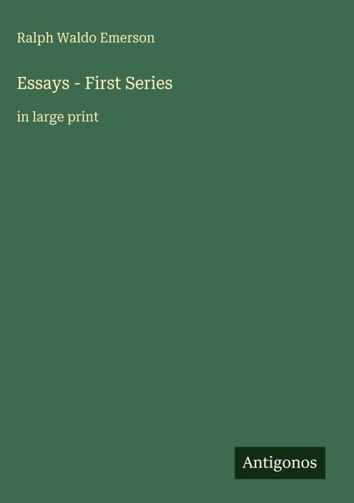 Kniha Essays - First Series 