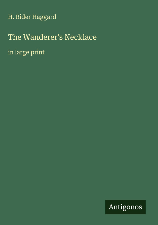 Kniha The Wanderer's Necklace 