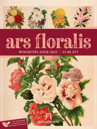 Kalendár/Diár Ars Floralis Wochenplaner Kalender 2027 Ackermann Kunstverlag GmbH