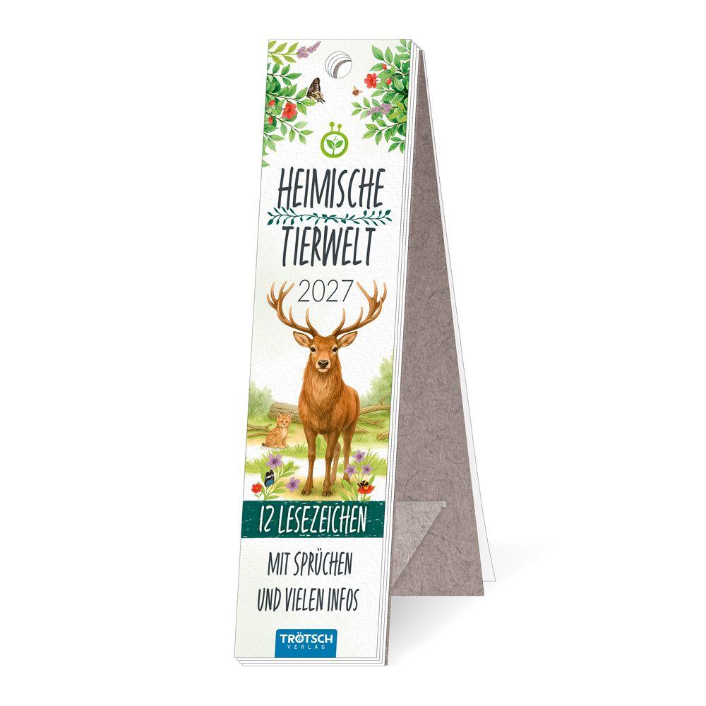 Kalendář/Diář TRÖTSCH - Lesezeichenkalender Heimische Tierwelt 2027 Trötsch Verlag GmbH & Co.KG