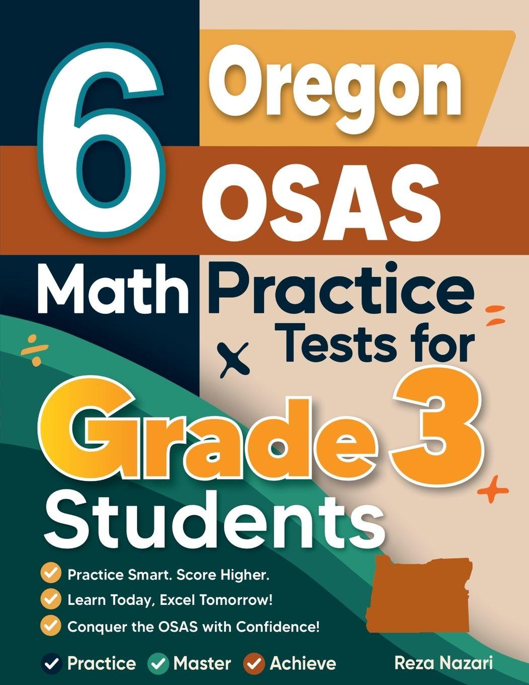 Könyv 6 Oregon OSAS Math Practice Tests for Grade 3 Students Reza Nazari