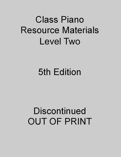 Kniha CLASS PIANO RESOURCE MATERIALS,LEVEL 2 LANDES