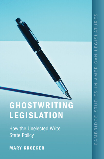 Kniha Ghostwriting Legislation Mary Kroeger