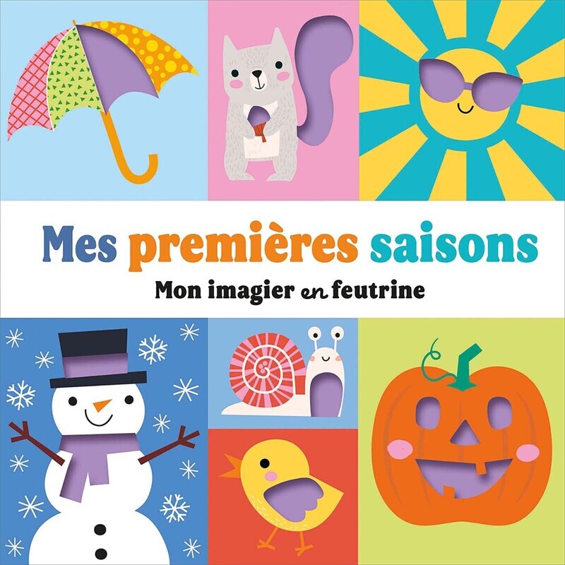 Kniha Mon imagier en feutrine - mes premières saisons 