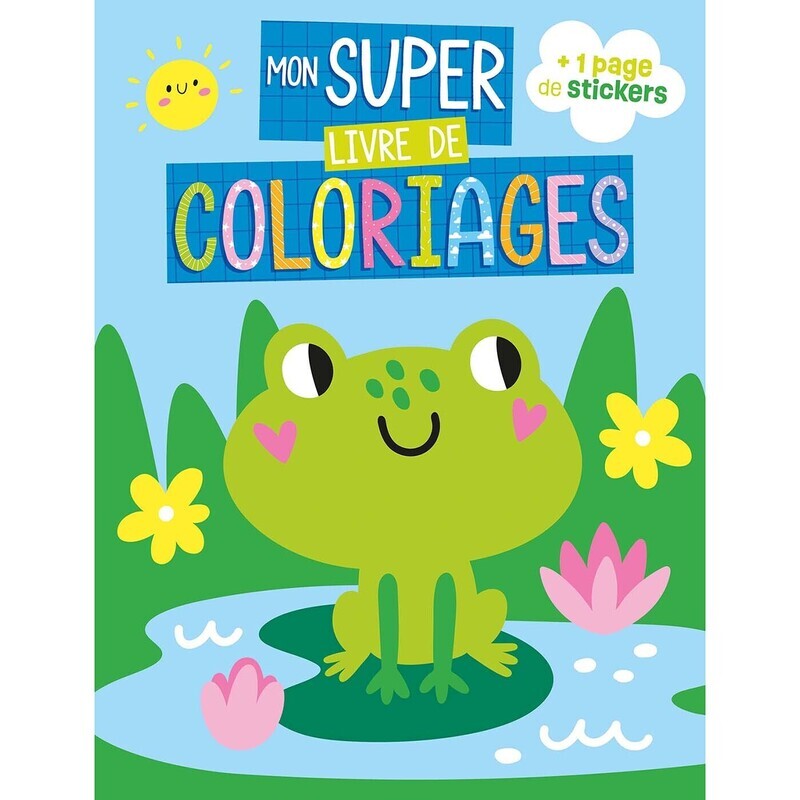 Kniha Mon super livre de coloriages - grenouille 