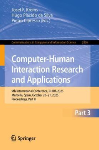 Kniha Computer-Human Interaction Research and Applications Josef F. Krems